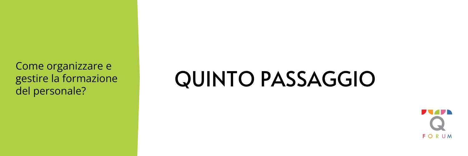 Formazione del personale in azienda - Quinto passaggio