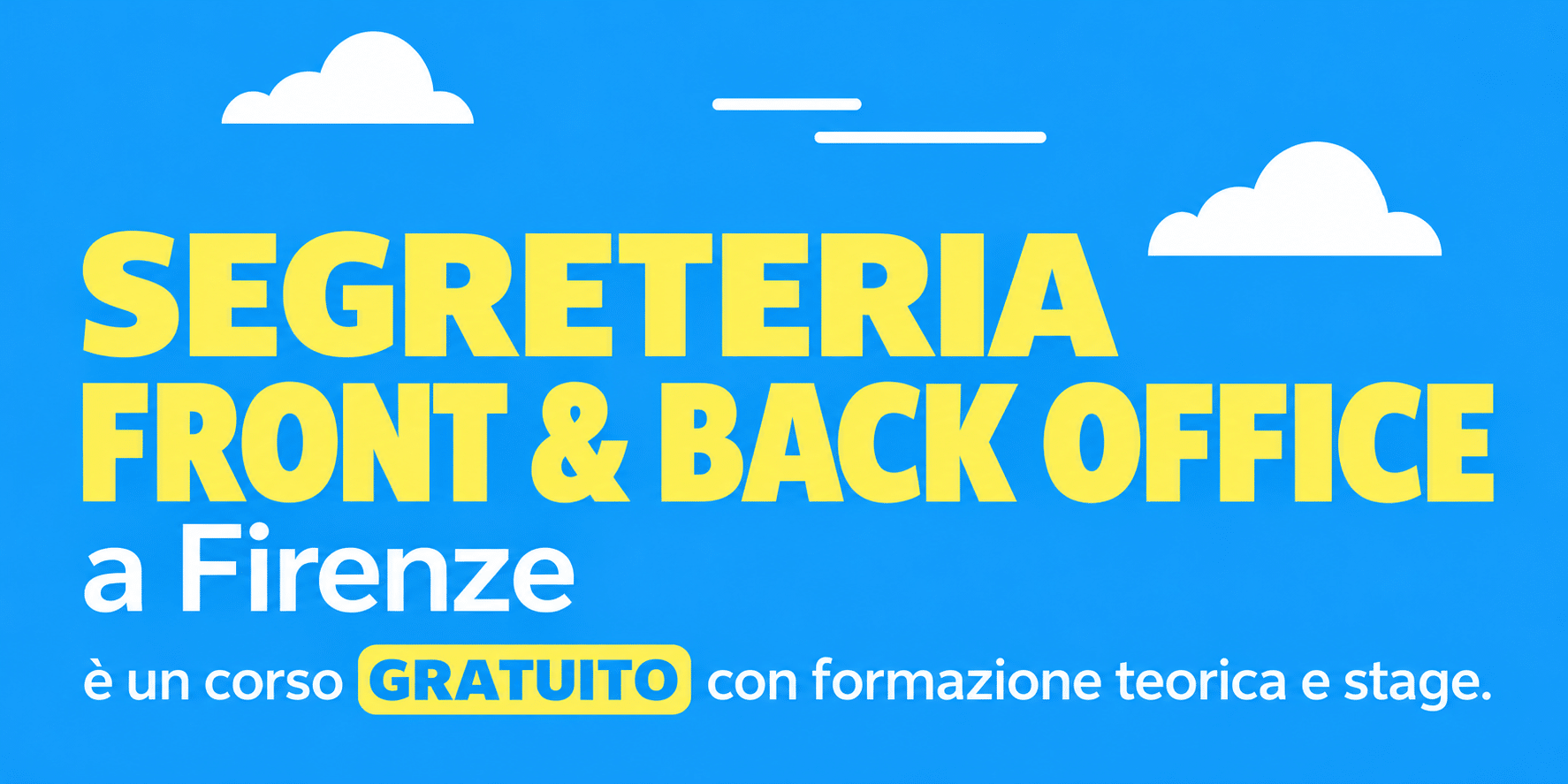 Corso Segreteria GRATUITO Front & Back Office Firenze con Stage